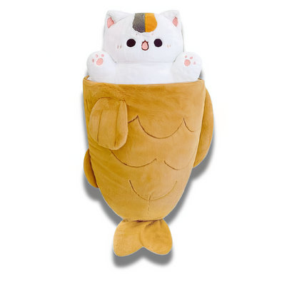 PussPlush™ Hidden Kitty Inside Fish Plush